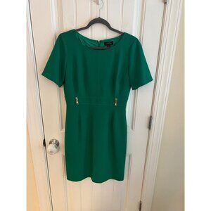 Tahari Arthur S. Levine‎ Women's Green Sheath Dress Size 8